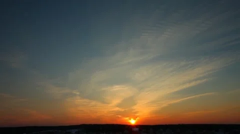 Timelapse sunset Vídeo Stock 46758093