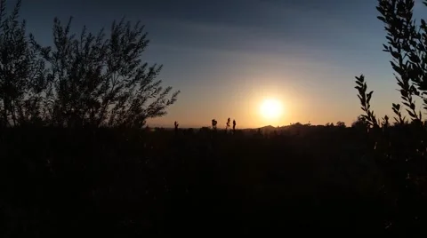 Timelapse Of The Sunset Stock Footage 64217524