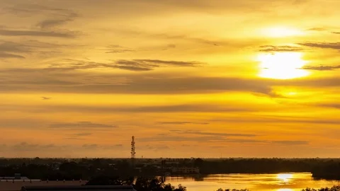 Timelapse of sunset Video stock 90587472