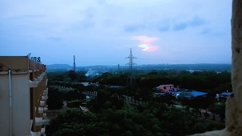 Timelapse of sunset Stock Footage 91902487