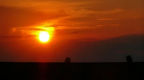 Timelapse sunset in FullHD Stock Footage 11145138