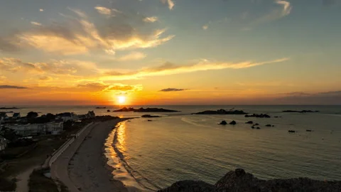 Timelapse Sunset Greve blanche 動画素材 269825702