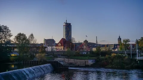 Timelapse sunset Jena Video stock 89617487