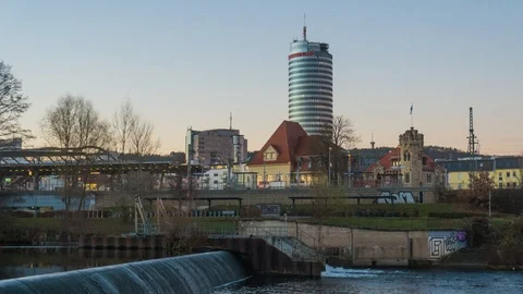 Timelapse sunset Jena Video stock 89617490