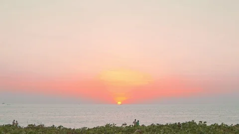 Timelapse sunset at Karon beach. Stock Footage 125614248