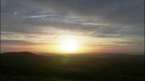 Timelapse of the Sunset From Malvern Hills Video stock 50298156