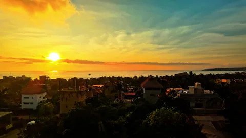 Timelapse of the sunset in Mexico Vídeo Stock 265428885