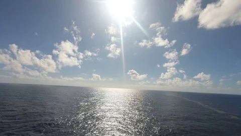 Timelapse of Sunset in the middle of the Ocean Stock Footage 102798683