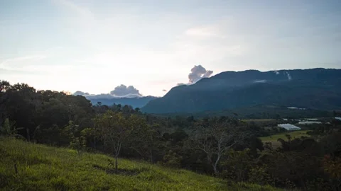 TimeLapse of a sunset in mountains 4K 30fps Stock Footage 263512392