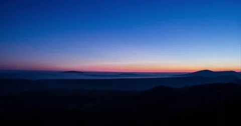 Timelapse Sunset Mountains 4K Stock Footage 84491922