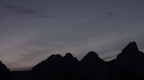 Timelapse Sunset Mountains Stock Footage 22602451