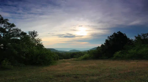 Timelapse sunset in the mountains. Stock Footage 24978681