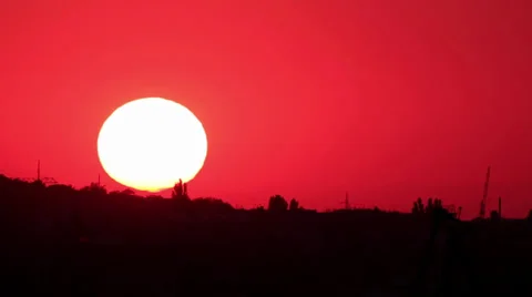 Timelapse sunset in the mountains.  Stock Footage 29680189