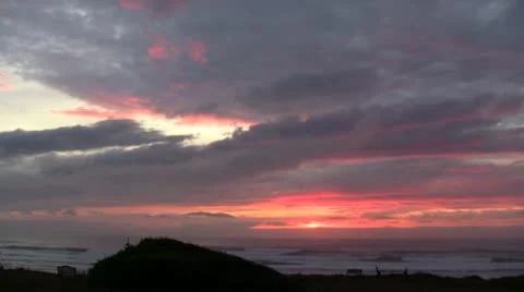 Timelapse sunset on the Oregon coast Stock Footage 10827799