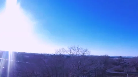 Timelapse Sunset over the airfield Video stock 68997181