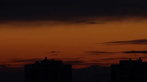 Timelapse of sunset over the city Stock Footage 130838223
