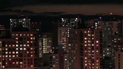 Timelapse of sunset over the city Stock Footage 130838280