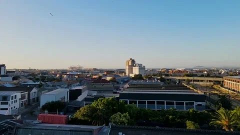 Timelapse of a sunset over a city Stock Footage 233428155