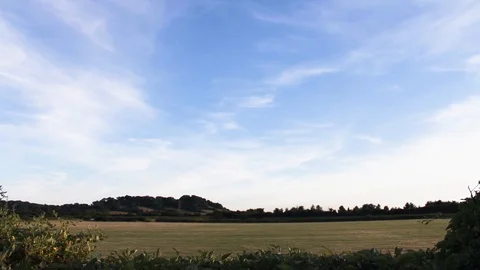 Timelapse: sunset over a field and hill, Bristol, UK, 1080 HD 스톡 동영상 118360232