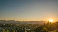Timelapse: Sunset Over Hanmer Springs, New Zealand Stock Footage