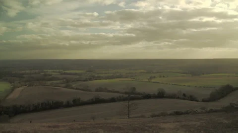 Timelapse of a sunset over Kent, England Stock Footage 33387826