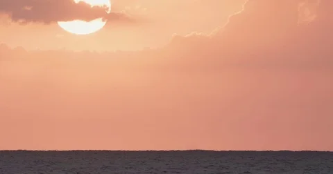 Timelapse of a sunset over the sea Video stock 81230812
