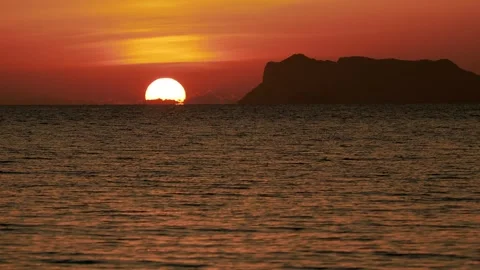 Timelapse Sunset over Tropical Sea, Koh Samui, Thailand Vidéo 340180536