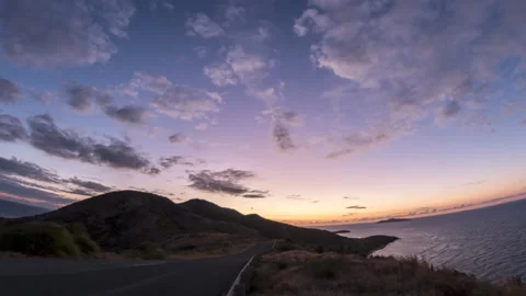Timelapse sunset at Point Udall, St Croix 스톡 동영상 230061729