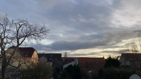Timelapse of sunset in Prague city Stock Footage 274410207