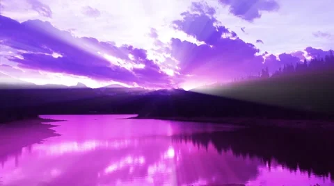Timelapse sunset reflection Stock Footage