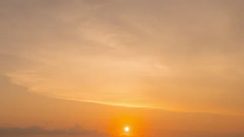Timelapse sunset sea cloud color red orange sky background Phuket Thailand Stock Footage 153381346
