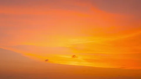Timelapse sunset sea cloud color red orange sky background Phuket Thailand Stock Footage 153381374