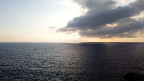 TimeLapse Sunset on the sea with cloudy sky Stock Footage 115020002