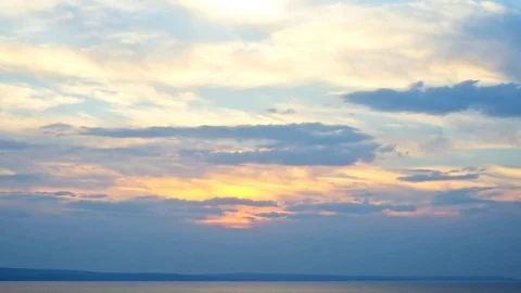 Timelapse sunset on sea coast 库存影片 86209739