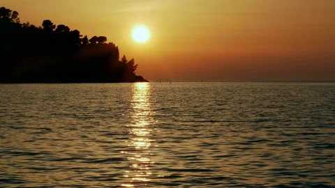 Timelapse Sunset on the sea  Stock Footage 90295160