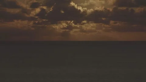 TIMELAPSE SUNSET ON THE SEA Stock Footage 276559004