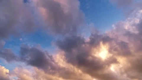 Timelapse sunset sky Evening dark clouds,day to night 4-K Time Lapse Stock Footage 150404570