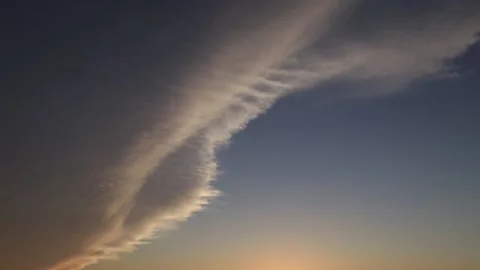 Timelapse of a sunset sky Stock Footage 208641910