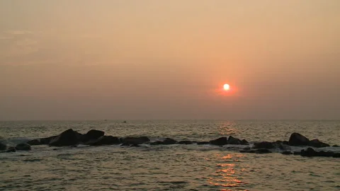Timelapse sunset in Sri Lanka Video stock 323855360