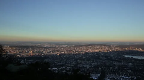 Timelapse - Sunset Zurich Stock Footage 47175930