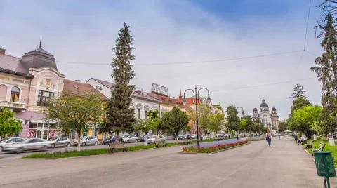Timelapse in Targu Mures, Romania Stock Footage 66905445
