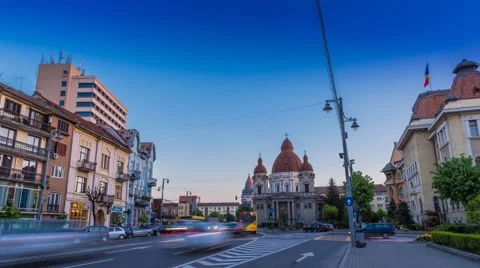 Timelapse in Targu Mures, Romania Stock Footage 66905464