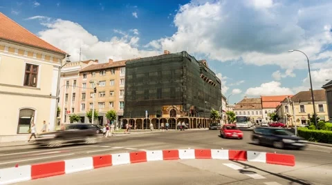 Timelapse in Targu Mures, Romania Stock Footage 66905723