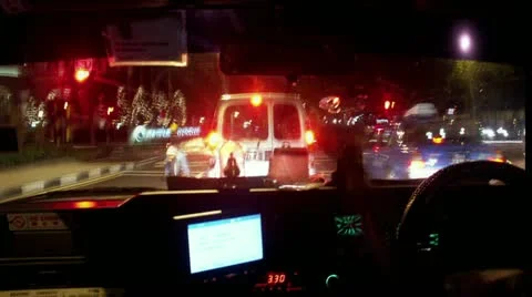 Timelapse taxi ride 스톡 동영상 11610047