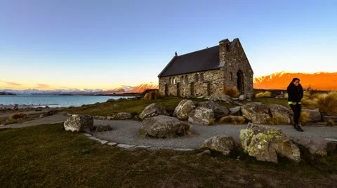 Timelapse of Tekapo Sunset 스톡 동영상 31450746