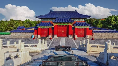 Timelapse of Temple of Heaven, Beijing Stock Footage 339170171