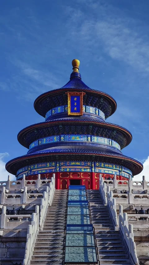 Timelapse of Temple of Heaven Beijing Vídeos de archivo 339171370