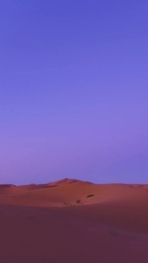 Timelapse of Tengger Desert Dunes at Dawn, Vertical 스톡 동영상 345367244