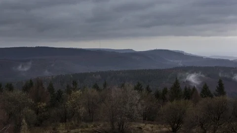 Timelapse Teutoburg Forest Stock Footage 123112884