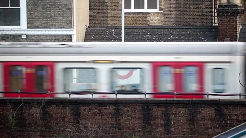 Timelapse of TFL district lines Stock Footage 144369334